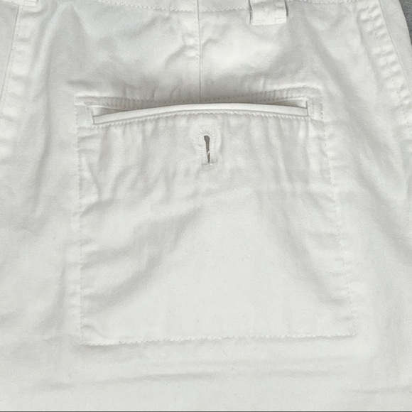 White Shorts Jones New York Signature Womens Size 8 Cotton High Rise Pockets - Picture 6 of 12